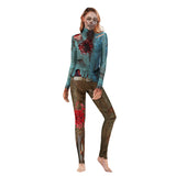 3D Digital Print Bloody Skeleton Zombie Costume
