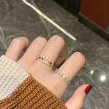 Fashionable and simple women's adjustable Vintage index finger ring ring