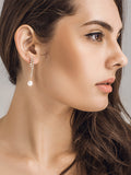 Pure Silver Pearl Earrings