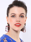 Exaggerated Large Circle Acrylic Earrings