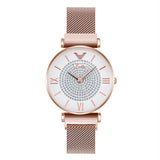 Women's Watch quartz large dial Personality Gypsophila Stainless Steel Strap simple watch