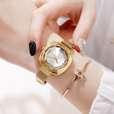 Women's Watch Bee Diamond Square Large Dial Milan Strap Elegant Watch