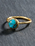 Sterling Silver Inlaid Turquoise Ring