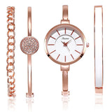 Fashion 4 Pcs Set Bracelet  Women's Watch