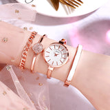 Fashion 4 Pcs Set Bracelet  Women's Watch