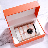 Fashion 4 Pcs Set Bracelet  Women's Watch