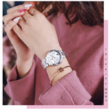 Three Eyes Six Pointers Dial Women's Watch