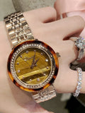 Fashion Rose Gold Stainless Steel Women's Watch