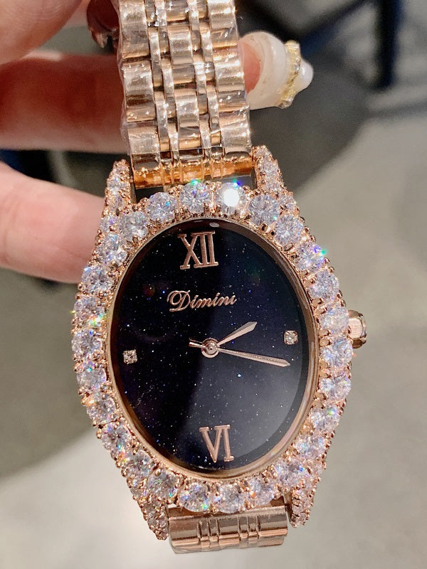 Luxury Diamond Starry Sky Pattern Durable Watch