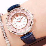 Personal Large Dial Leather Strap Women's Watch