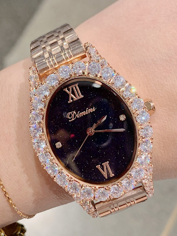 Luxury Diamond Starry Sky Pattern Durable Watch