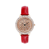 Rotatable Rhinestone Dial Women's Watch