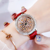 Rotatable Rhinestone Dial Women's Watch