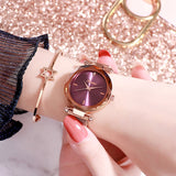 Simple Dial Quartz Women's Watch