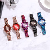 Gradient Dial Two Straps Women's Watch