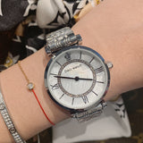 Diamond-inlaid Stainless Steel Women's Watch