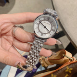 Diamond-inlaid Stainless Steel Women's Watch