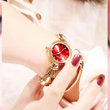 Women's Watch purple dial Retro Fashion Bracelet elegant watch