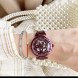 Rotatable Hollow Women's Watch