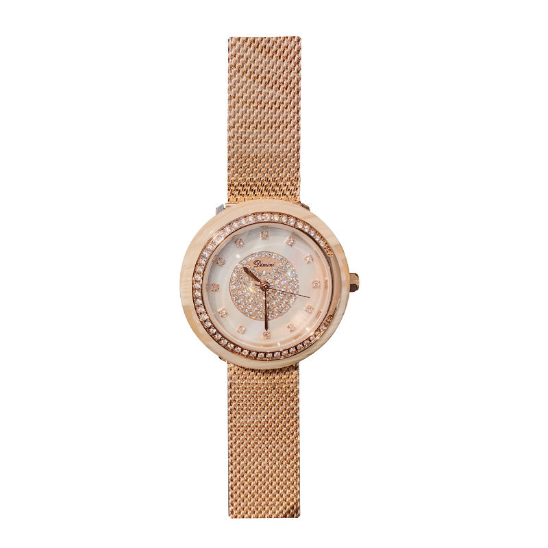 Women's Watch Diamond dial with Milan dial simple watch