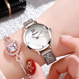 Shining Strap 5 Pcs Set Women's Watch