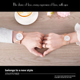 Women's Watch quartz large dial Milan strap couple simple watch