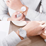 Women's Watch quartz large dial Milan strap couple simple watch