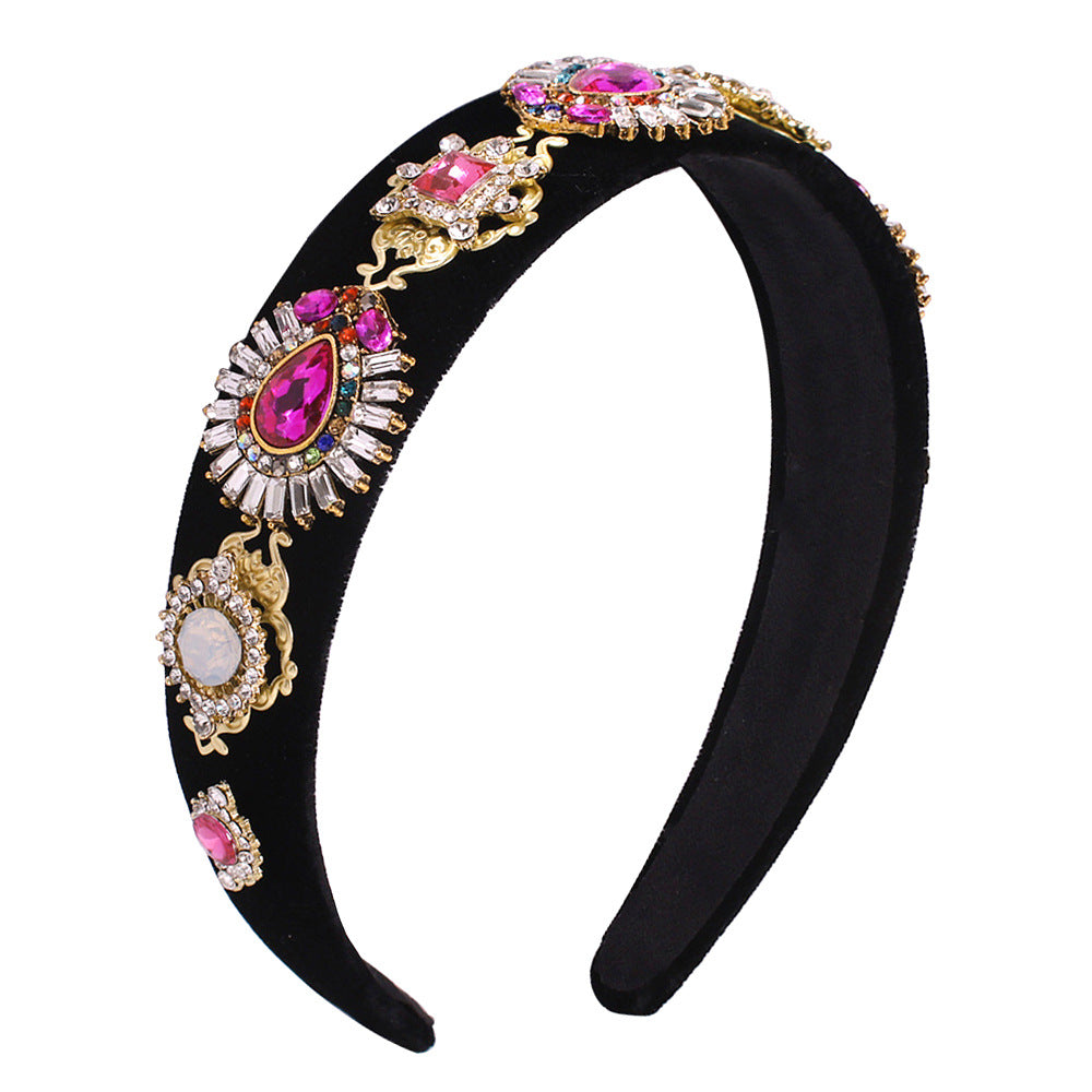 Colourful Gemstone Flower Headband
