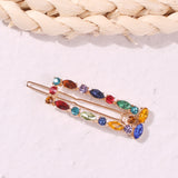 Colorful Geometric Pattern Alloy Hair Clip