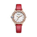 Women's Watch Simple diamond dial with leather strap Exquisite Fashion watch