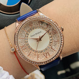 Women's Watch Classic quicksand dial leather strap Creative Watch
