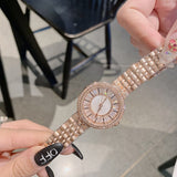 Women's watch diamond ultra-thin dial stainless steel strap elegant watch
