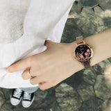 Leisure Flower Pattern Women's Watch