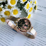 Leisure Flower Pattern Women's Watch