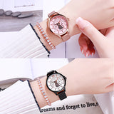 Cat Pattern Mesh Strap Women's Watch