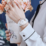 White Ceramic Strap Women's Watch
