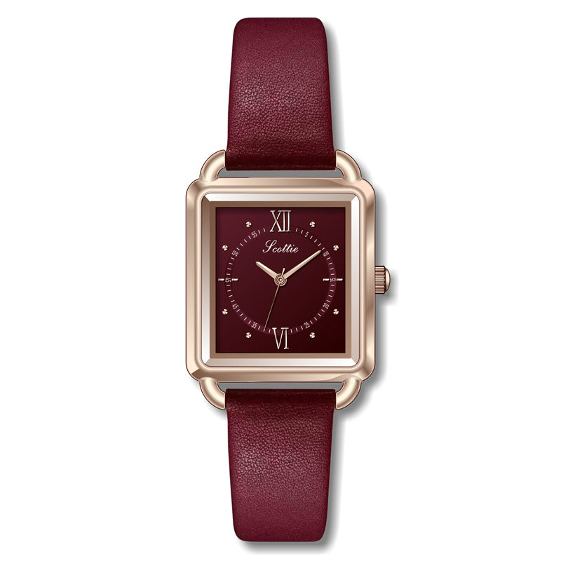 Vintage Simple Square Women's Watch