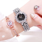 British Style Diamond Inlaid Women's Watch