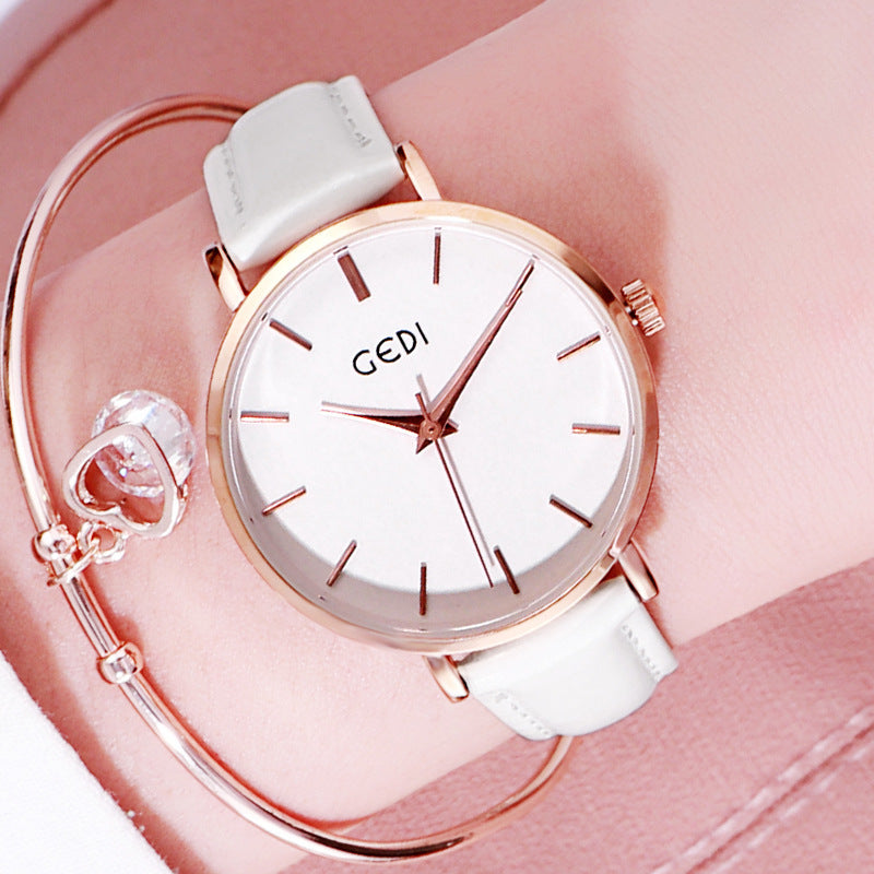 Shining Strap Solid Color Women's Watch