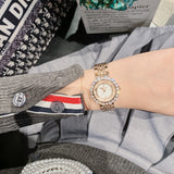 Quicksand Dial Rhinestone Women's Watch