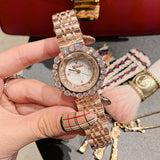 Quicksand Dial Rhinestone Women's Watch