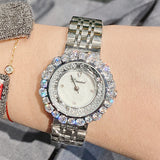 Quicksand Dial Rhinestone Women's Watch