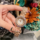 Quicksand Dial Rhinestone Women's Watch