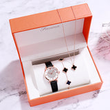 Full Of Diamond Dial&Accessories Set Women's Watch