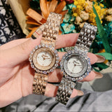 Quicksand Dial Rhinestone Women's Watch