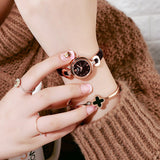 Small Leather Strap Bracelet Women's Watch