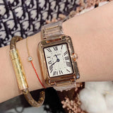 Vintage Square With Roman Scale Women's Watch