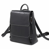 Fashion Retro Oil Wax Leather Backpack