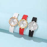 Simple Dial With Rhinestone Scale Women's Watch