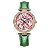 Rotatable Colorful Dial Rhinestone Women's Watch